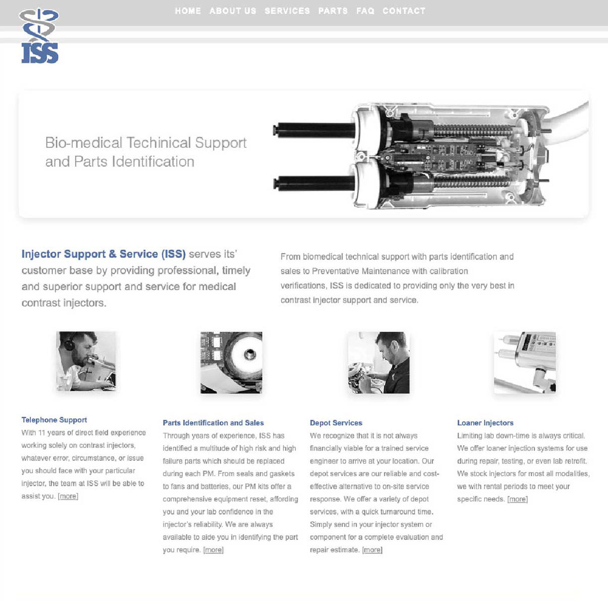 Inector Support and Service Website